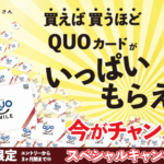 QUOカードいっぱいもらえるキャンペーン実施中（オフィスの雑貨屋さん）