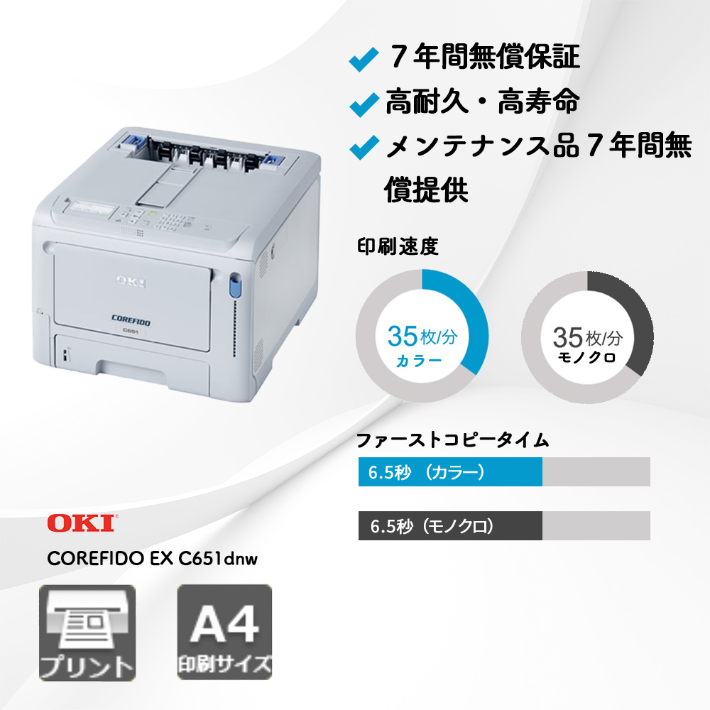 OKI COREFIDO EX C651dnw複合機・コピー機のリースなら事務機器ねっと